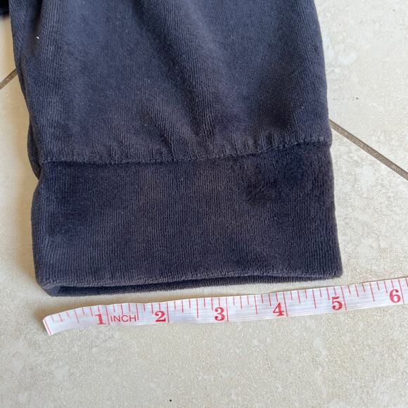 Juicy Couture Y2K Black Velour Jogger Track Pants Size L - Picture 9 of 9